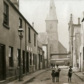 Site Fence Image - Valentine Street, view east to George Street Haymarket, 1910
