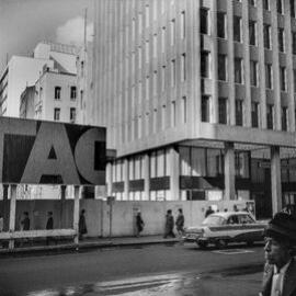 Site Fence Image - Australia Square construction site, George Street Sydney, 1964