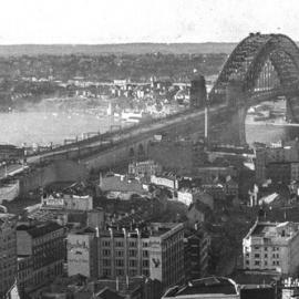 Fascia Image - Aerial view north from Wynyard Park Sydney, circa 1945