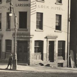 Fascia Image - Clock Hotel, corner of Kent and Market Streets Sydney, circa 1909