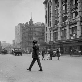 Site Fence Image - Park Street, view west from Pitt Street Sydney, 1929