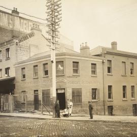Site Fence Image - Bathurst Street at the corner of Sussex Street Sydney, circa 1909