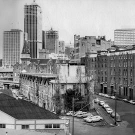 Site Fence Image - Hickson Road at the corner of Circular Quay West, The Rocks, 1975