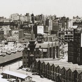 Fascia Image - The Rocks, view south from the Sydney Harbour Bridge, 1951