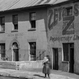 Fascia Image - Kent Street, view south at Gas Lane Millers Point, circa 1901