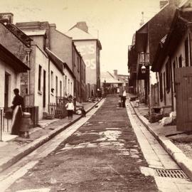 Site Fence Image - Former Clyde Street, view east to Argyle Street Millers Point, 1901