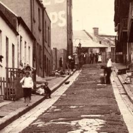 Fascia Image - Former Clyde Street Millers Point, view towards Argyle Street, 1901