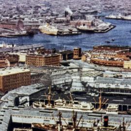 Fascia Image - View south-west from the Sydney Harbour Bridge over Walsh Bay and Millers Point, 1947