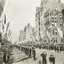 Site Fence Image - Victory Day parade, Macquarie Street Sydney, 1919