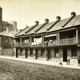 Site Fence Image - Liverpool Street near Harbour Street Sydney, circa 1915