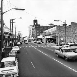 Site Fence Image - King Street, view east near Georgina Street Newtown, 1972