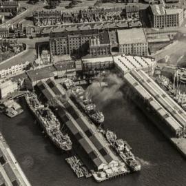 Fascia Image - Aerial view of Dawes Point and Millers Point, 1958