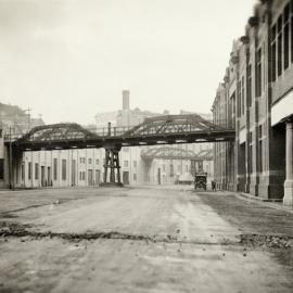 Site Fence Image - View south-west, Hickson Road Millers Point, 1933