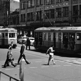 Fascia Image - Elizabeth Street, view south from Market Street Sydney, 1957