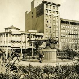 Site Fence Image - Emden Gun Memorial, Hyde Park Sydney, circa 1938