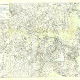 Map - Royal Commission on Sydney Improvement - No 16 - Chief Commissioner - City and Suburban Railway, circa 1908-1909