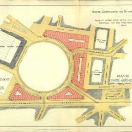 Map - Royal Commission on Sydney Improvement - No 20 - J Sulman - Belmore Park, circa 1908-1909