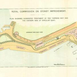 Map - Royal Commission on Sydney Improvement - No 27 - RCG Coulter - Circular Quay, circa 1908-1909