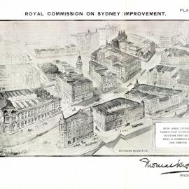 Drawing - Royal Commission on Sydney Improvement - No 34 - Elizabeth Street extension, 1909