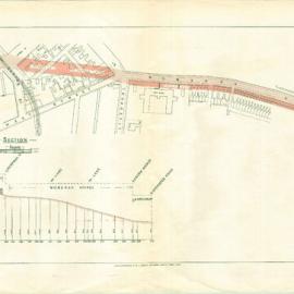 Map - Royal Commission on Sydney Improvement - No 41 - Womerah Avenue extension, 1909