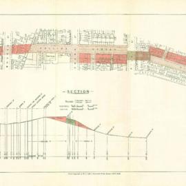 Map - Royal Commission on Sydney Improvement - No 45 - New street to Central, 1909