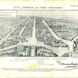 Drawing - Royal Commission on Sydney Improvement - No 46 - Queen's Square, 1909