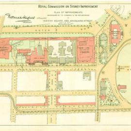 Map - Royal Commission on Sydney Improvement - No 47 - Queen's Square, 1909
