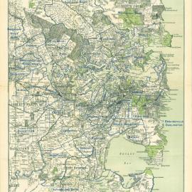 Map - Royal Commission on Sydney Improvement - No 55 - Parks and reserves, 1909