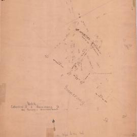 Map - Boomerang Street and Cathedral Street, Sydney, No date