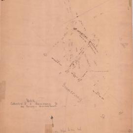 Map - Boomerang Street and Cathedral Street, Sydney, No date