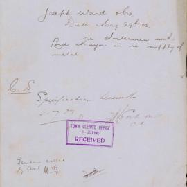 File - Request for interview with Lord Mayor regarding the supply of metal to the council, 1903