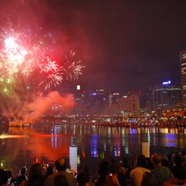 Fireworks on Darling Harbour, Chinese New Year, Sydney, 2009