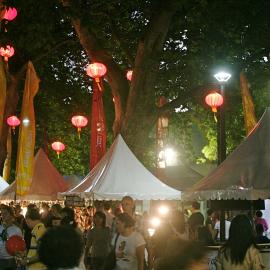 Lanterns glow, Chinese New Year, Markets, Belmore Park, 2009
