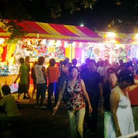 Stalls and crowds, Chinese New Year, Markets, Belmore Park, 2009