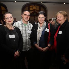 Councillor Doutney and guests at the Barani Barrabugu launch and NAIDOC celebration, Lower Town Hall, 2011