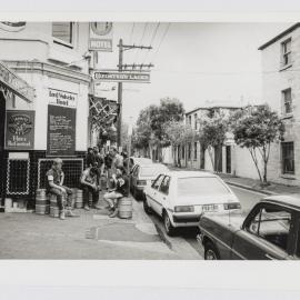 The Quarry Street crowd at the Lord Wolseley Hotel, Bulwara Road Ultimo, 1992