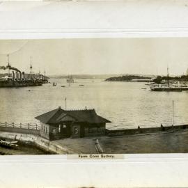 Postcard - View of Farm Cove from Man o' War steps Sydney, 1909