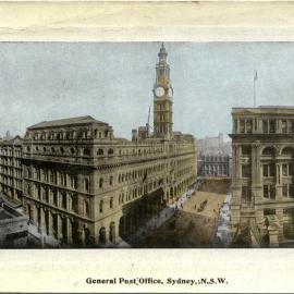 Postcard - General Post Office (GPO), Martin Place Sydney, 1909