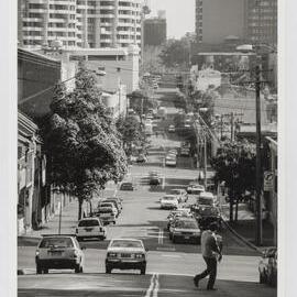 Looking west along Liverpool Street Darlinghurst, 1992