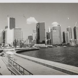 View of Circular Quay from the Opera House forecourt Sydney, 1992