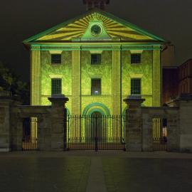 Christmas lights at the Hyde Park Barracks, Macquarie Street, 2008