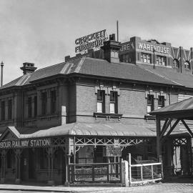 Site Fence Image - Darling Harbour Railway Station, corner of Harbour and Pier Streets Sydney, 1940's