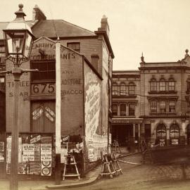 Site Fence Image - At the corner of Sussex and Hay Streets Haymarket, circa 1901