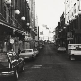 Site Fence Image - Dixon Street, view south towards Hay Street Haymarket, 1970s