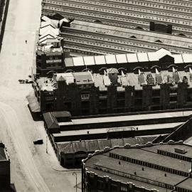 Fascia Image - Aerial view of Municipal Markets, Haymarket, circa 1932