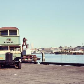 Site Fence Image - View towards Blackwattle Bay from Glebe Island wharves, 1970