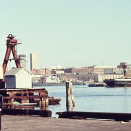 Fascia Image - View towards Blackwattle Bay from Glebe Island wharves, 1970