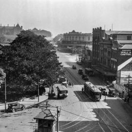 Site Fence Image - View west along Parramatta Road from the corner of City Road and Broadway Glebe, 1929