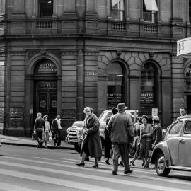 Fascia Image - George Street at the corner of Hunter Street Sydney, 1961