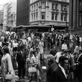 Site Fence Image - George Street, view south from Martin Place Sydney, 1969